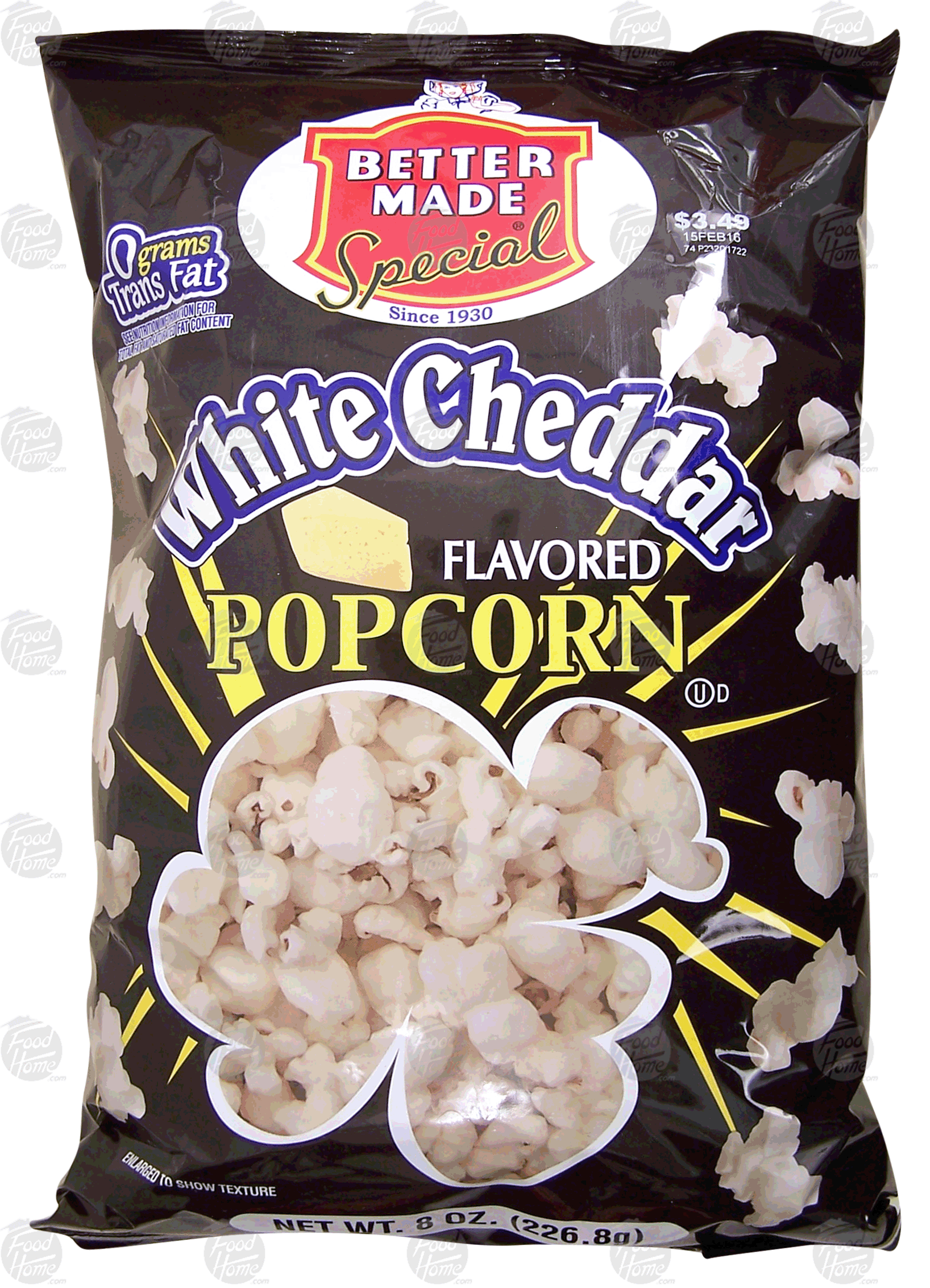 Better Made  white cheddar flavored popcorn, popped Full-Size Picture